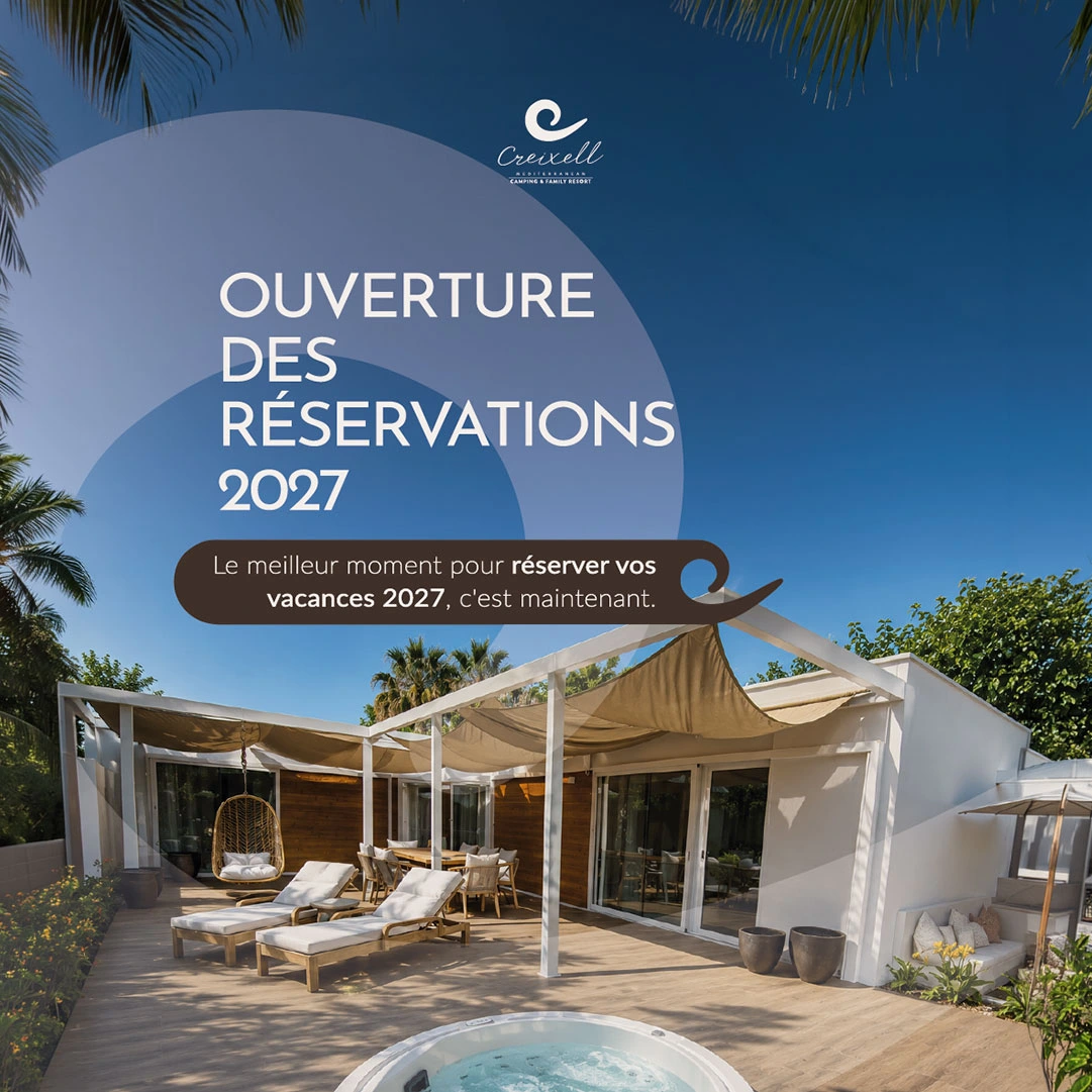Creixell : ouverture des réservations 2027 pour vos vacances Creixell Camping & Family Resort.