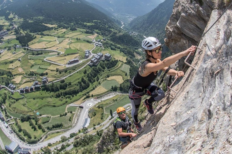 Via ferratas e escalada em Andorra