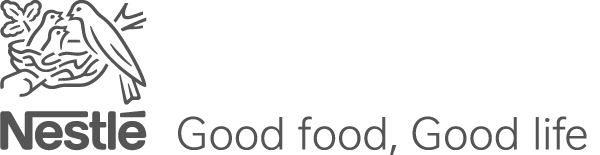 a black and white logo for nestle good food good life