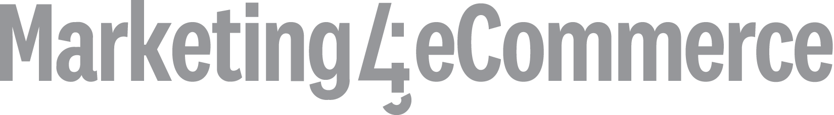 un logotipo de marketing y comercio electrónico en blanco y gris