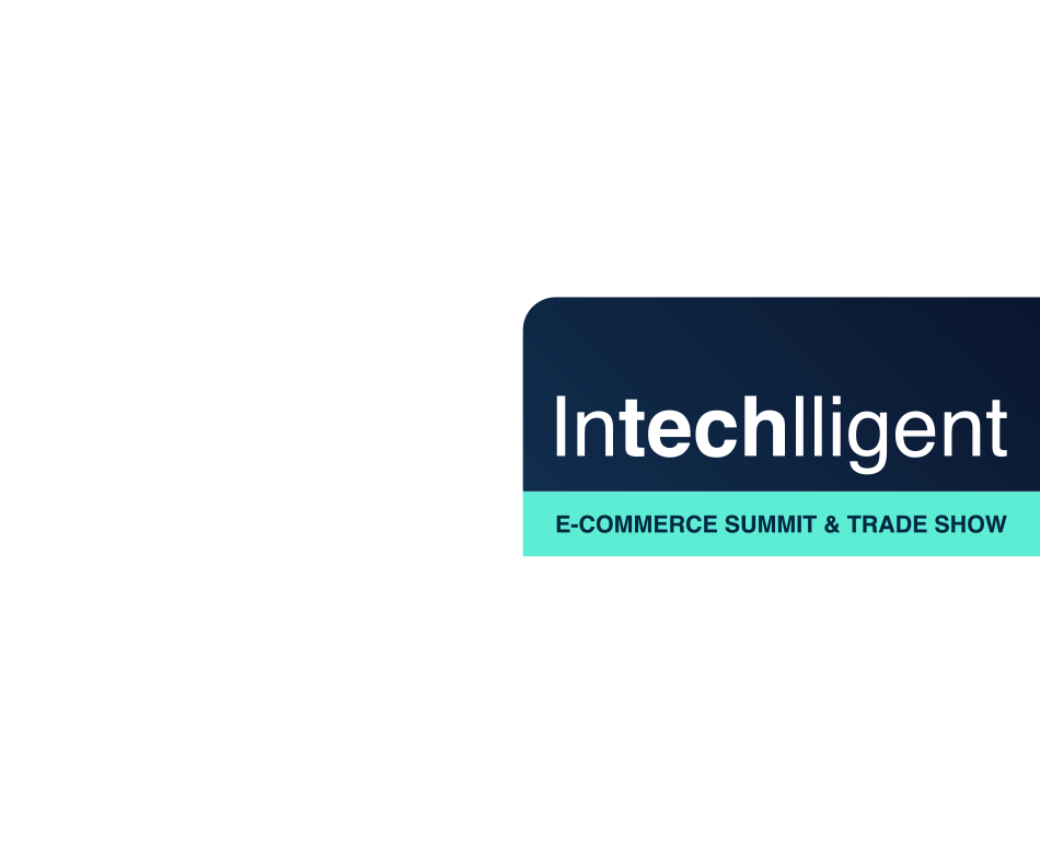un logotipo para un evento llamado intechligent e-commerce summit & trade show