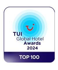 a tui global hotel awards top 100 badge