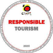 un cercle avec le mot tourisme responsable écrit à l' intérieur