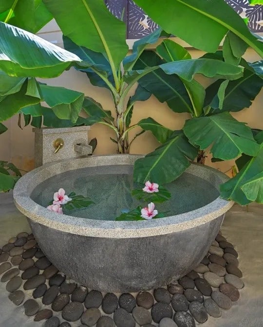 Grand Pool villa with outdoor bathtub 