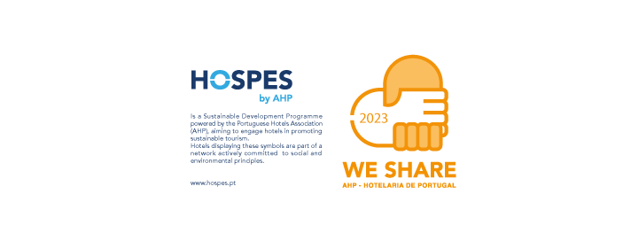 o logotipo hospes by ahp é um programa de desenvolvimento sustentável
