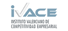 Logo IVACE: Instituto Valenciano de Competitividad Empresarial. Ideal para eventos y reuniones en Dynastic Corporativa.