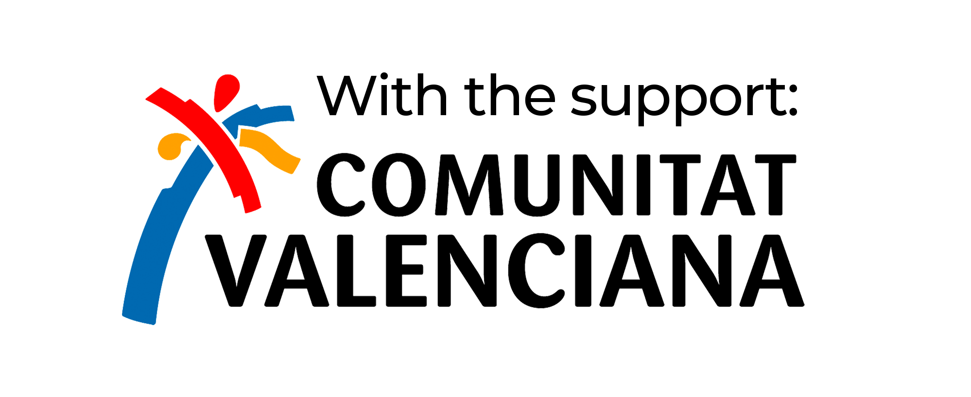 um logotipo colorido para a comunitat valenciana