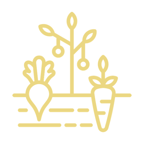 eine Reihe von gelben Herzen auf einem schwarzen Hintergrund