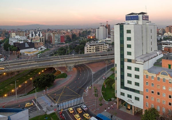 a large building with the word hotel on it