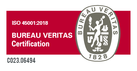 o logotipo do bureau veritas certificação iso 45001-2018