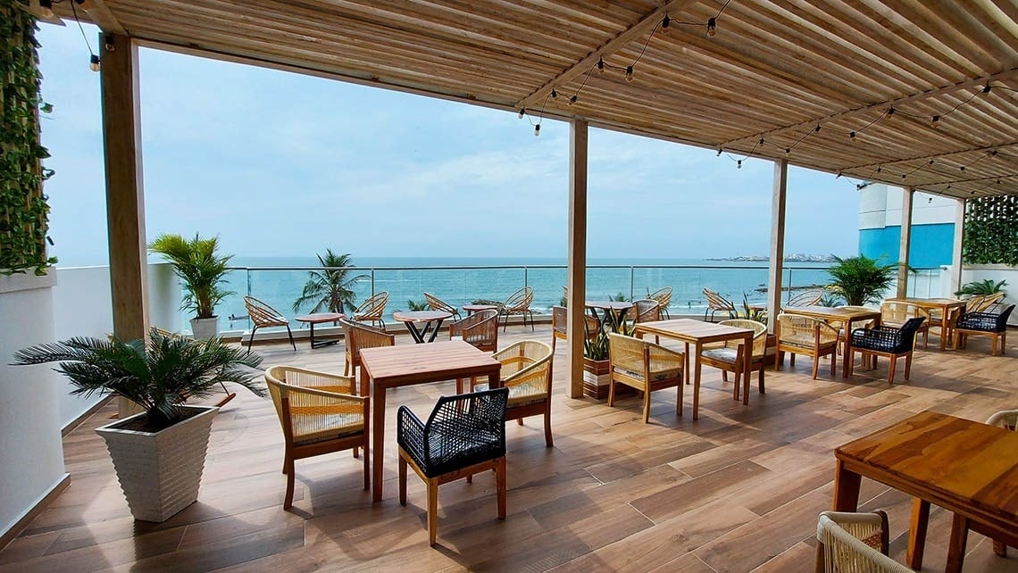 Main terrace at Restaurant Bar Lucia