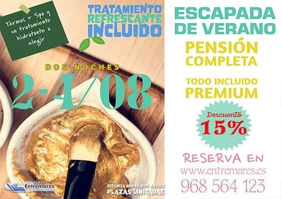 an advertisement for escapada de verano in spanish