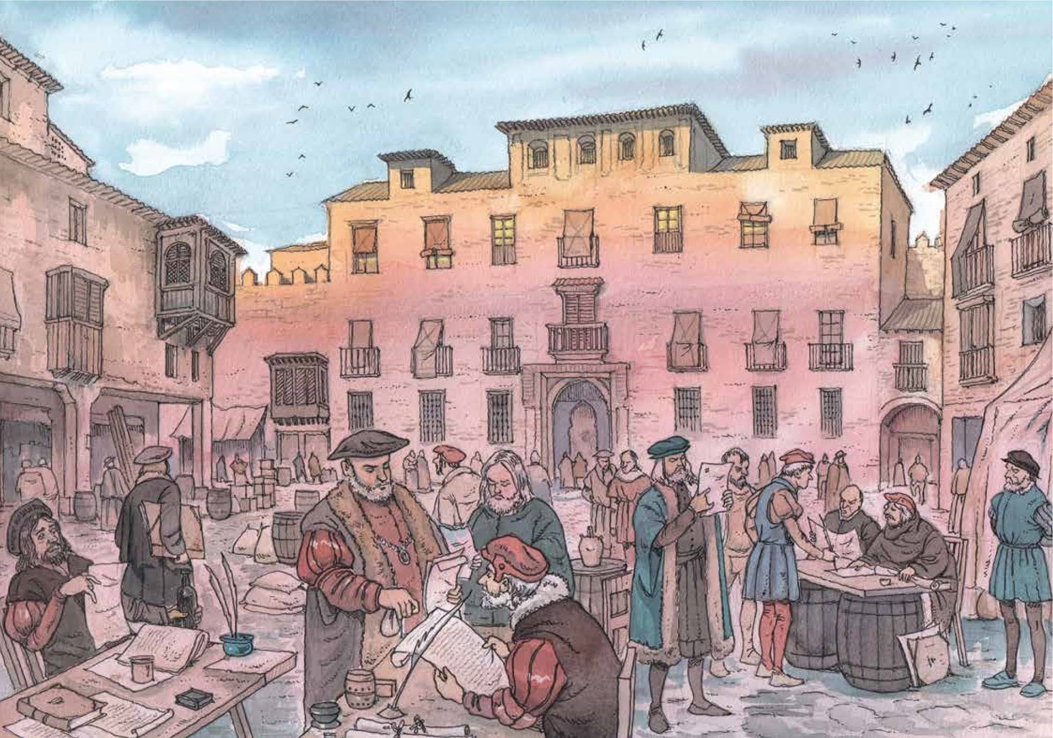 Artisans in the Plaza de la Contratación