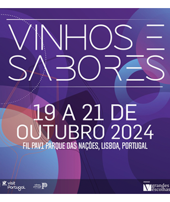 a poster that says vinhos e sabores 19 a 21 de outubro 2024