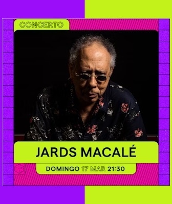 a poster for a concert by jards macalé