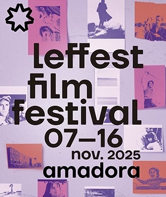 un cartel púrpura con números rosados y el año 1984