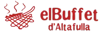Buffet d'Altafulla: logo de restaurante buffet con texto rojo.
