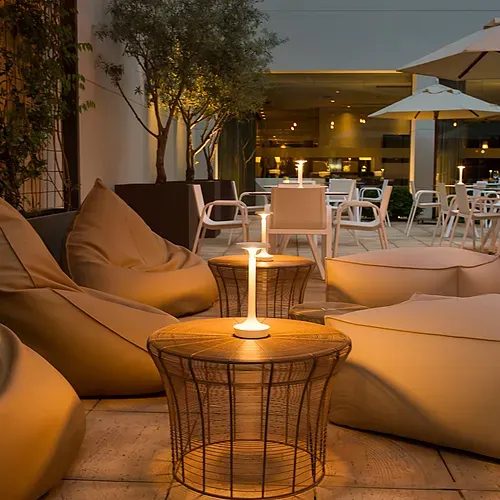 Relax on beanbags at Hotel Vilamari Barcelona | Estival Group.