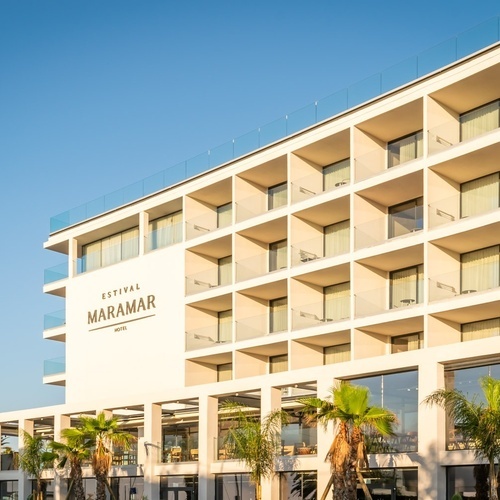 a large white building with the word festival on it