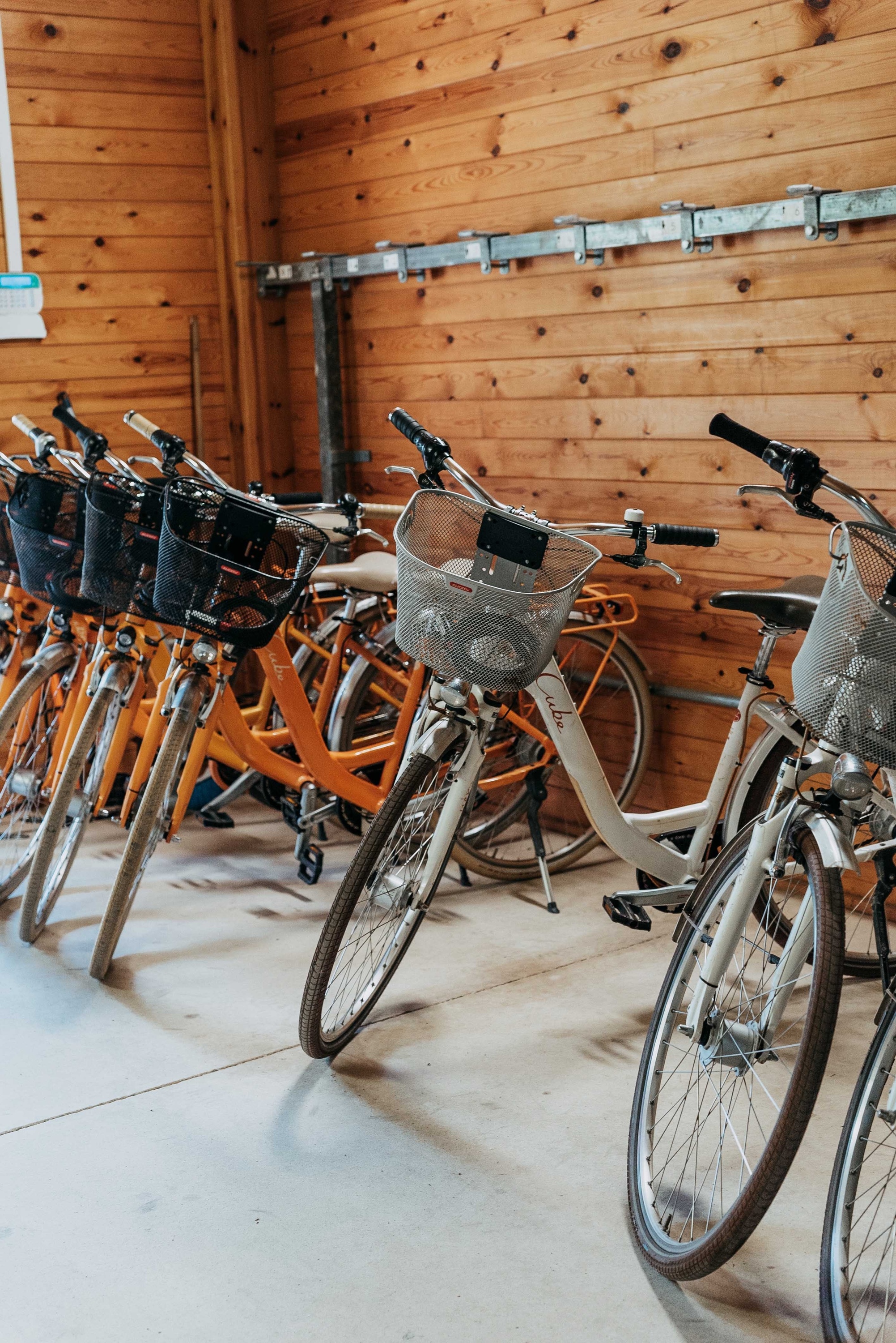 Un homme et une femme marchent côte à côte sur un parcours de golf verdoyant, chacun portant son sac de golf.