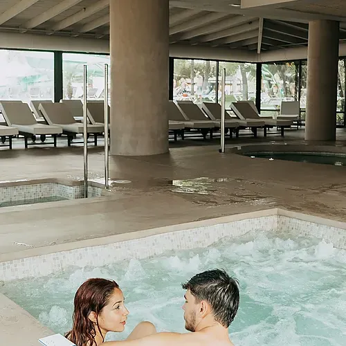 Jacuzzi & pool at Estival Islantilla 4* Huelva: Relax in our spa area.