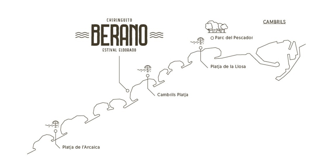 eine blaue Karte zeigt die Lage des estival-Parks