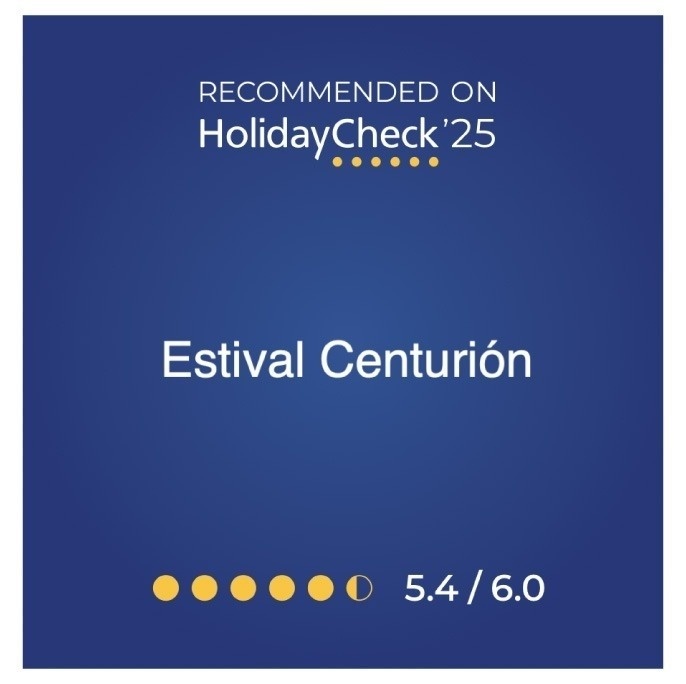 un cartel azul con las palabras estival centurion encima