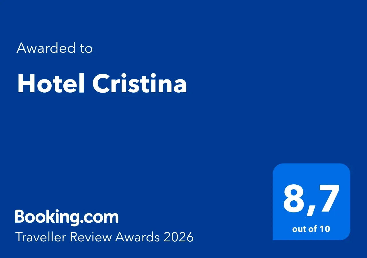 ESTIVAL: Corporativa Hotel Cristina: Premio Booking.com 8,7/10.