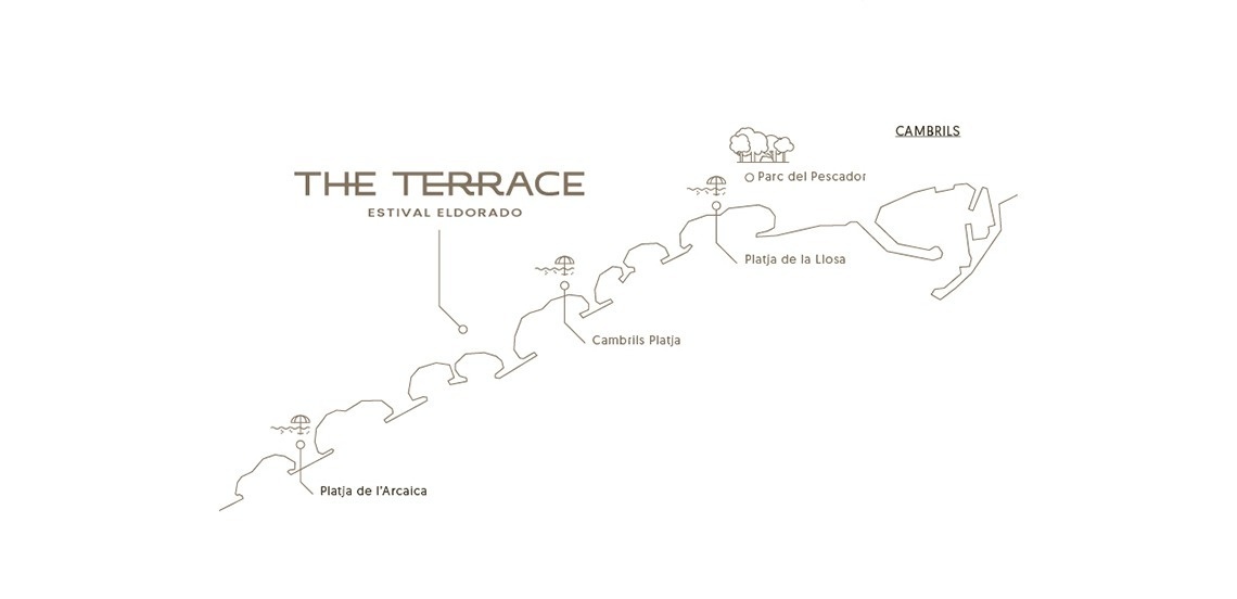 a map showing the location of estival park almars