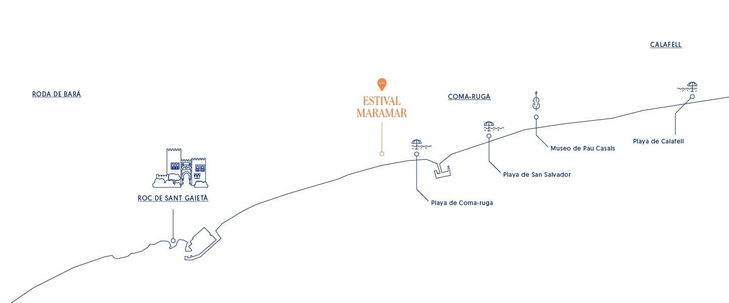 a map showing the location of estival park almars