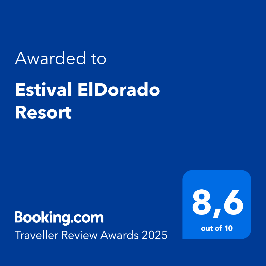 un cartel azul que dice " premiado a estival eldorado resort "