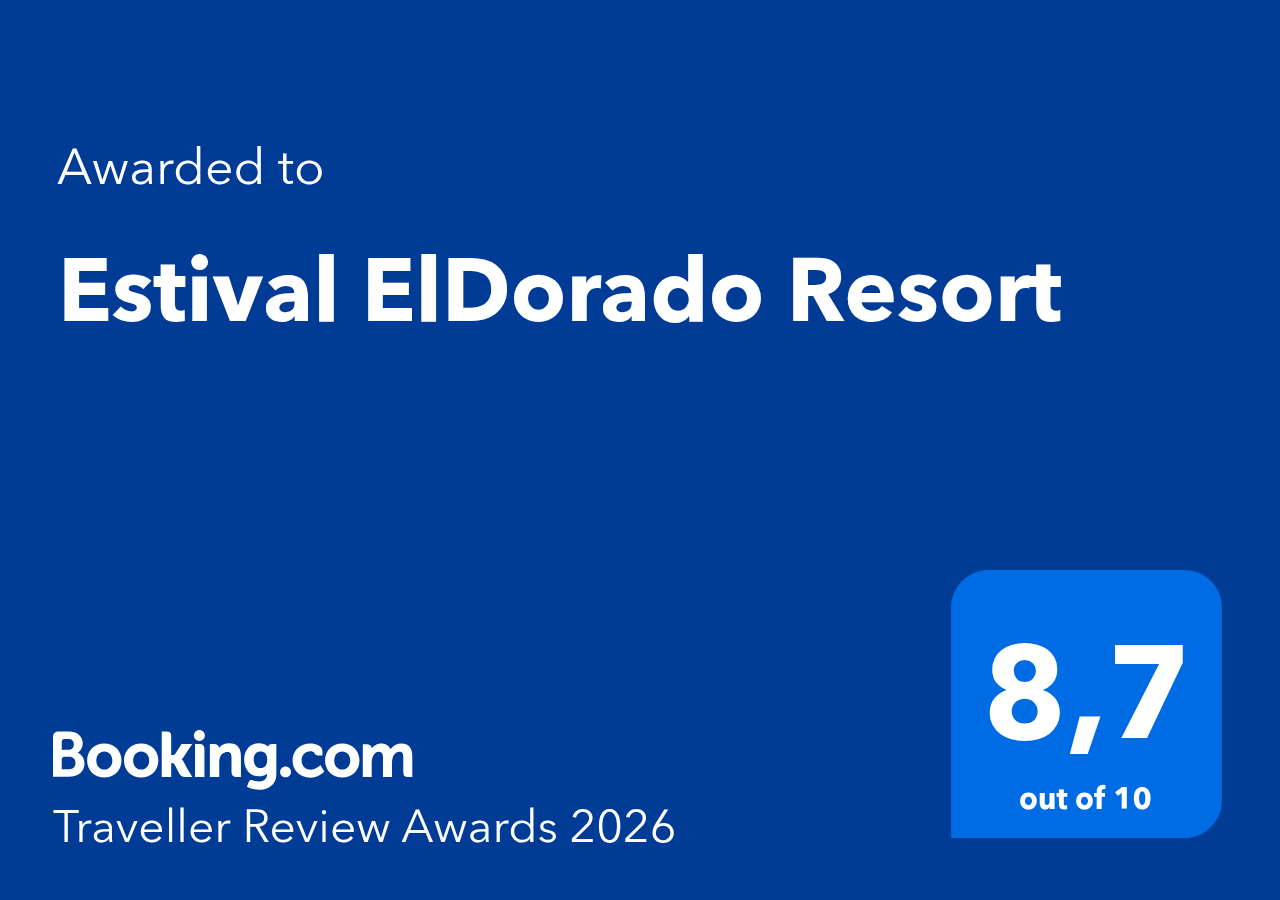 ESTIVAL: Corporativa, Estival ElDorado Resort, 8.6 Booking.com-Auszeichnung.