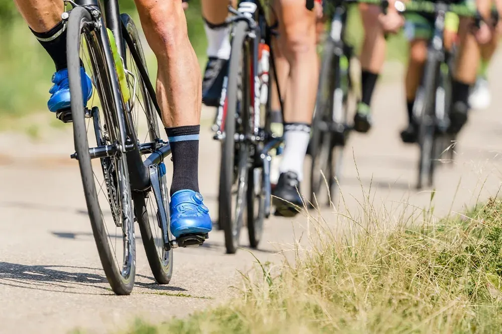 Cyclists on road, ESTIVAL: Corporativa sports event