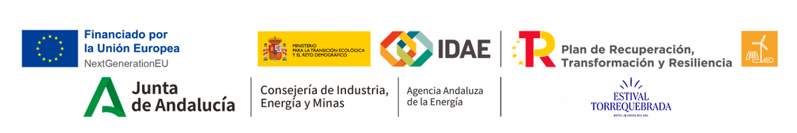 un cartel de la unión europea y la junta de andalucía