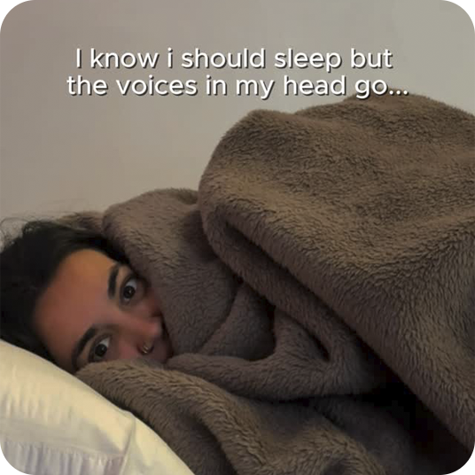 Relax with the voices in your head: Feet up: Corporate.