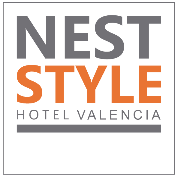 NEST STYLE HOTEL VALENCIA logo, perfect for 'Feet up: Corporativa'.