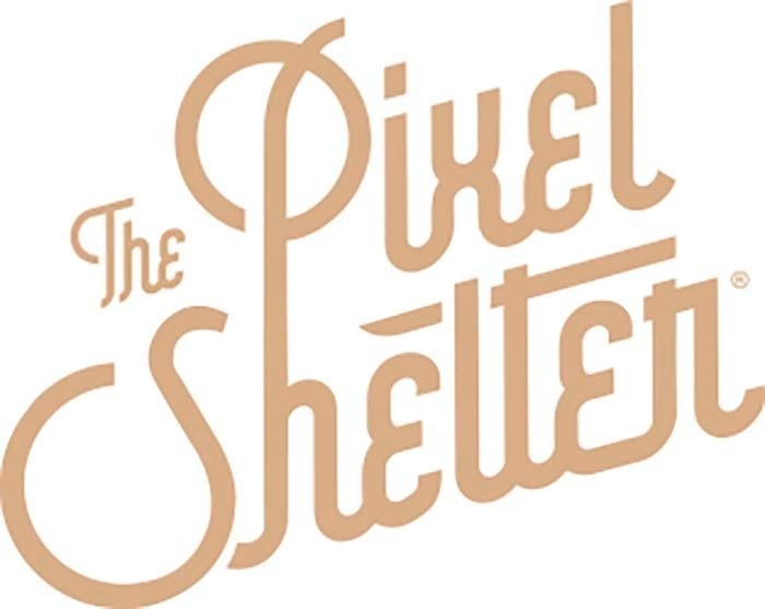 The Pixel Shelter logo: relaxation and corporate stays