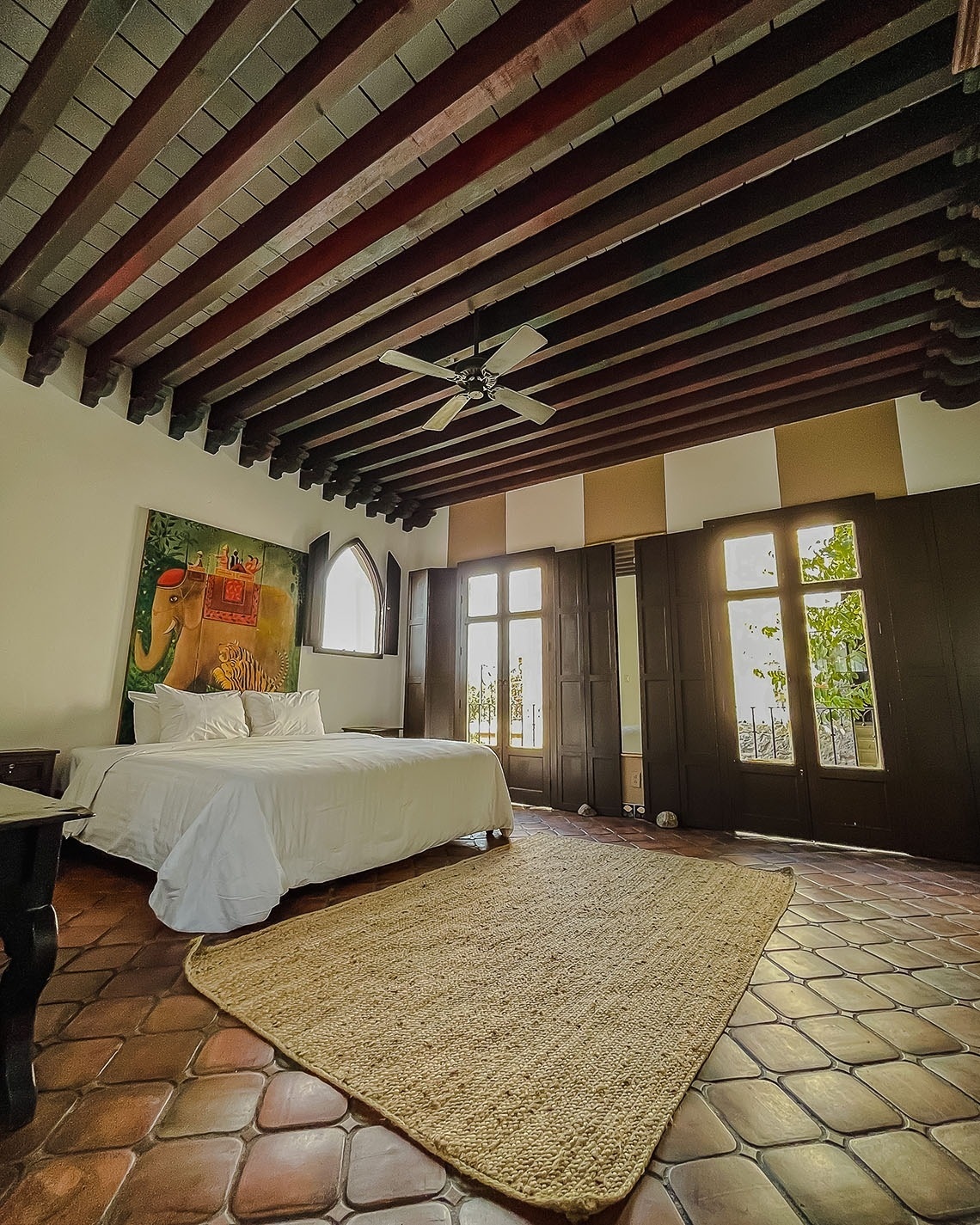 Master suite, decoración oriente y mexico