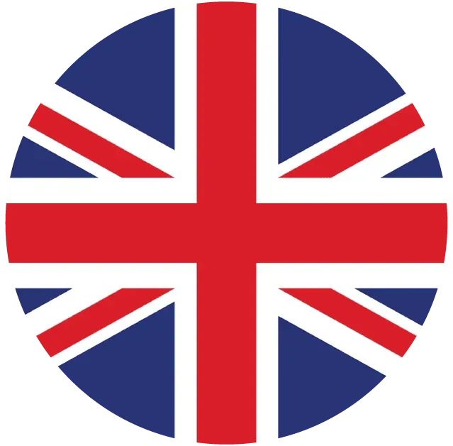 El Fives Corpo: Bandera del Reino Unido en formato circular, ideal para habitaciones temáticas o decoración.