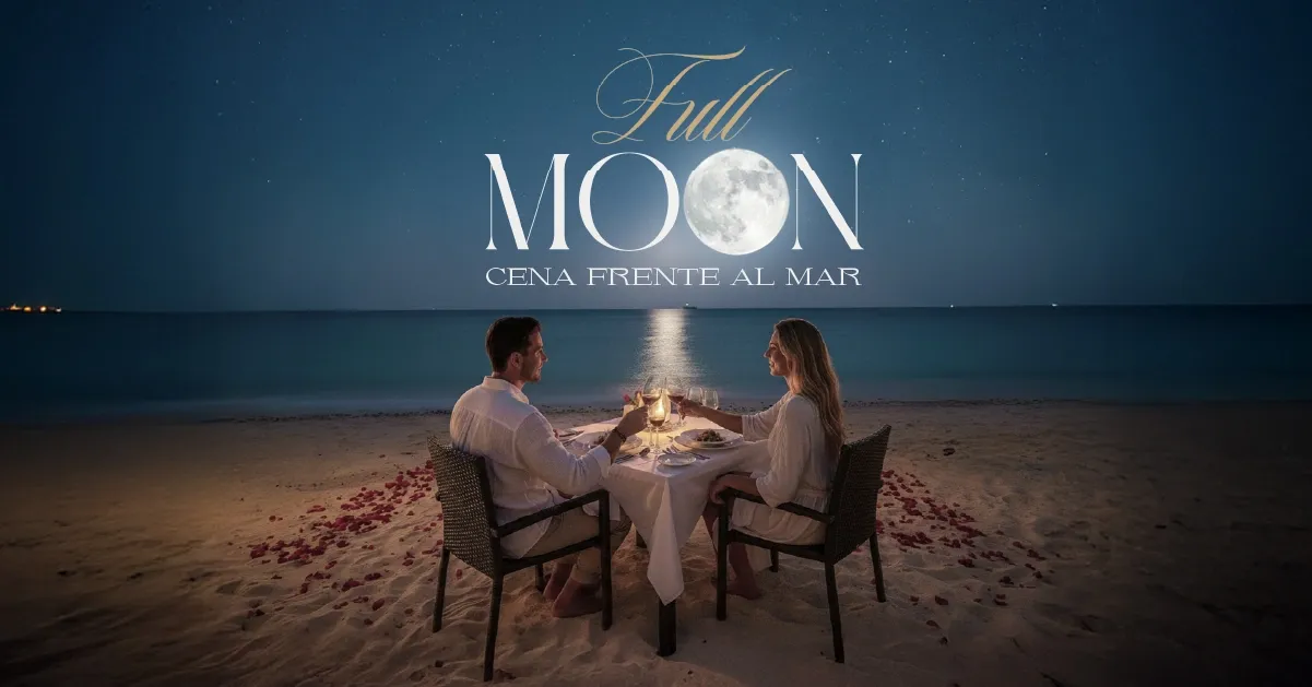 Romantic full moon dinner at The Fives Hotels, part of The Fives Corpo.