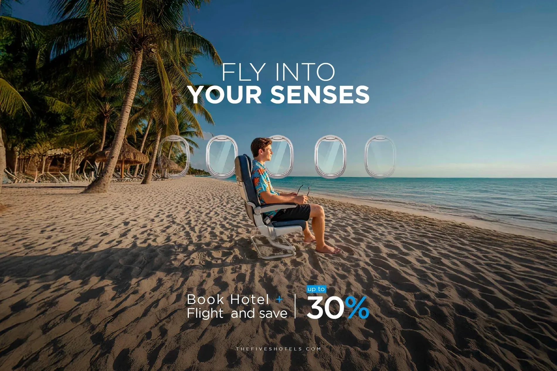 Escape to paradise with Flight + Hotel deals from The Fives Hotels, Riviera Maya.