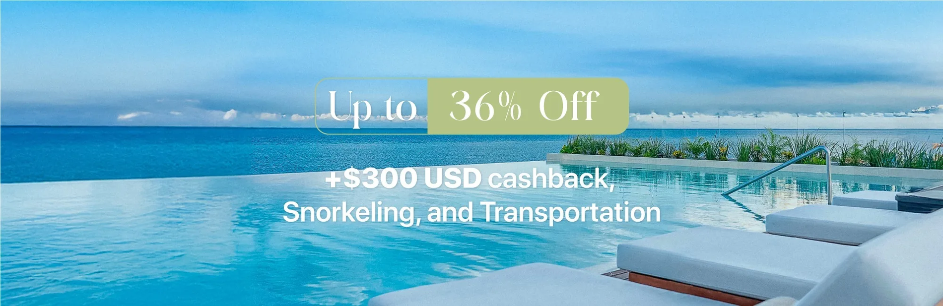 Easter Sale: Up to 36% Off at The Fives Oceanfront Puerto Morelos. Plus $300 cashback, snorkeling, transportation.