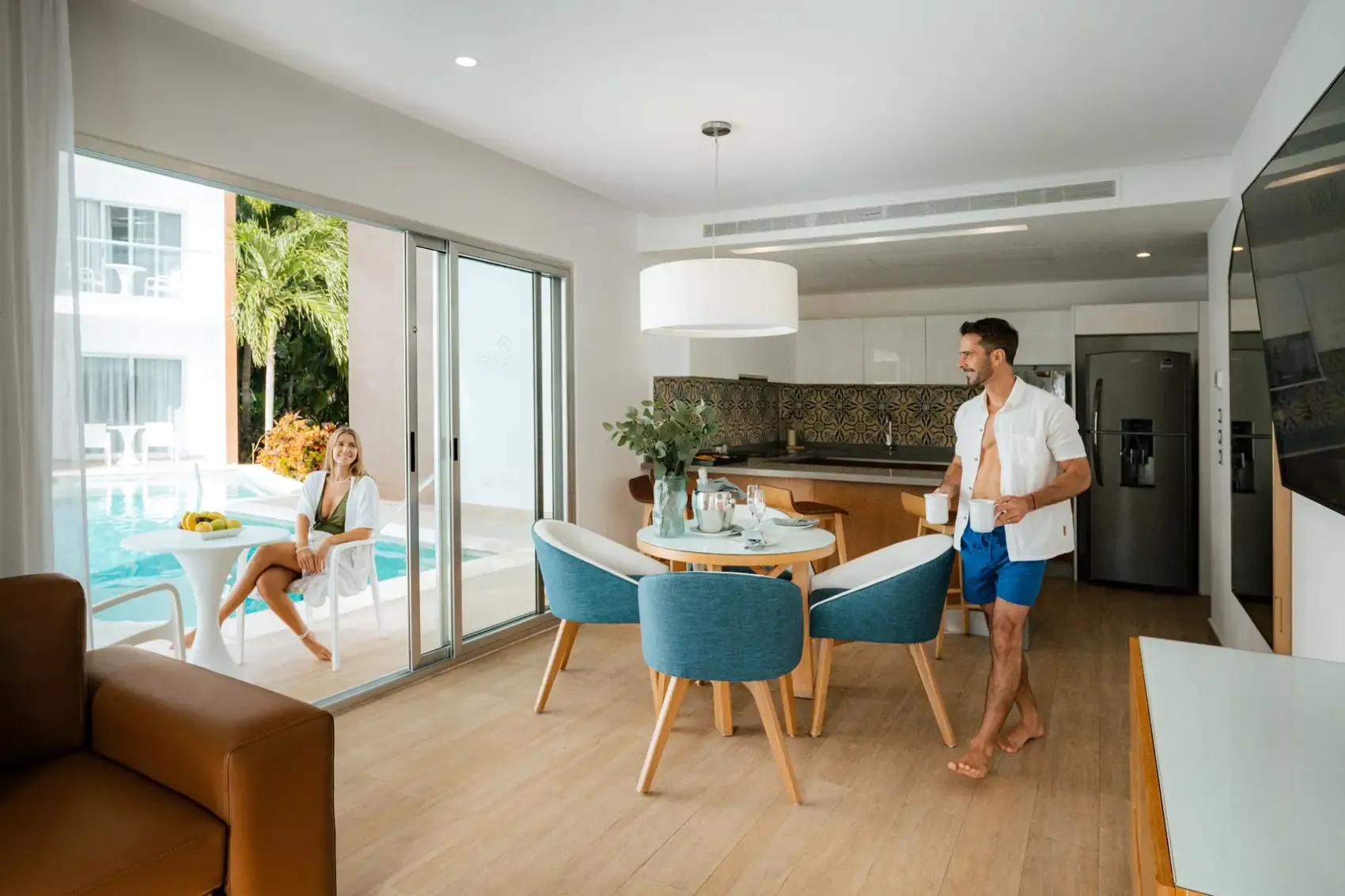 Spacious family suite at The Fives Beach Hotel and Residences