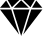 a blue diamond with white lines on a white background .