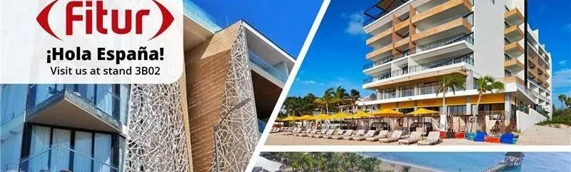 The Fives Hotels & Residences at FITUR 2026, Riviera Maya - Beachfront luxury resort with modern architecture.