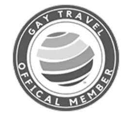 The Fives Corpo: Gay Travel Official Member Seal.