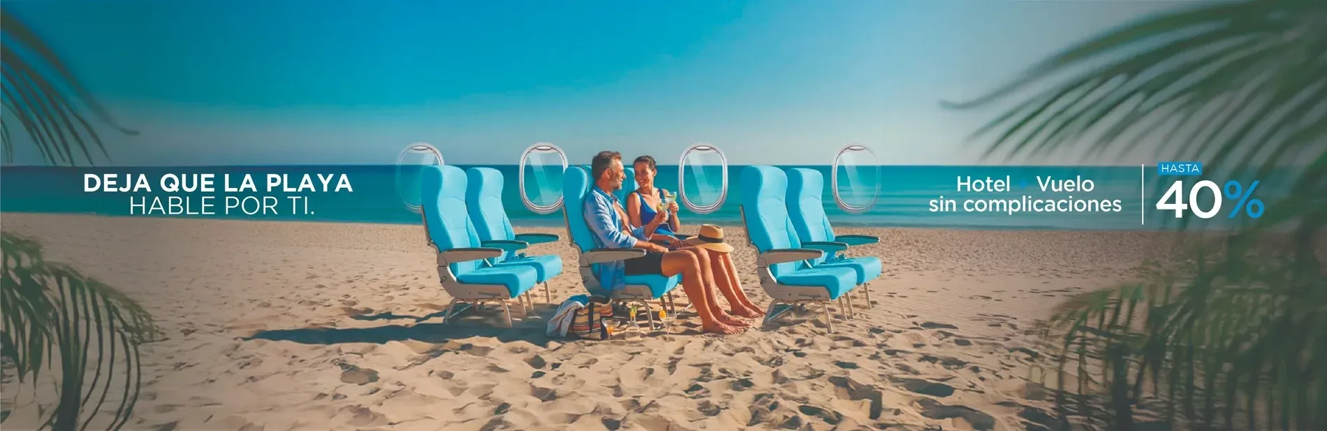 Hotel + Vuelo en Cancún, 40% de descuento. ¡Deja que la playa hable por ti!