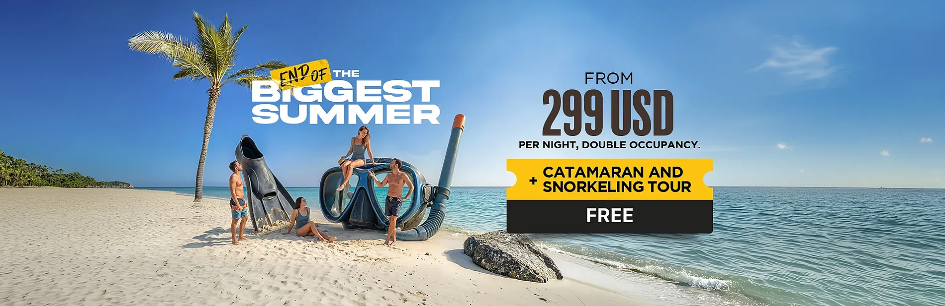 Beach promo: Summer sale on The Fives Corpo with free tour.