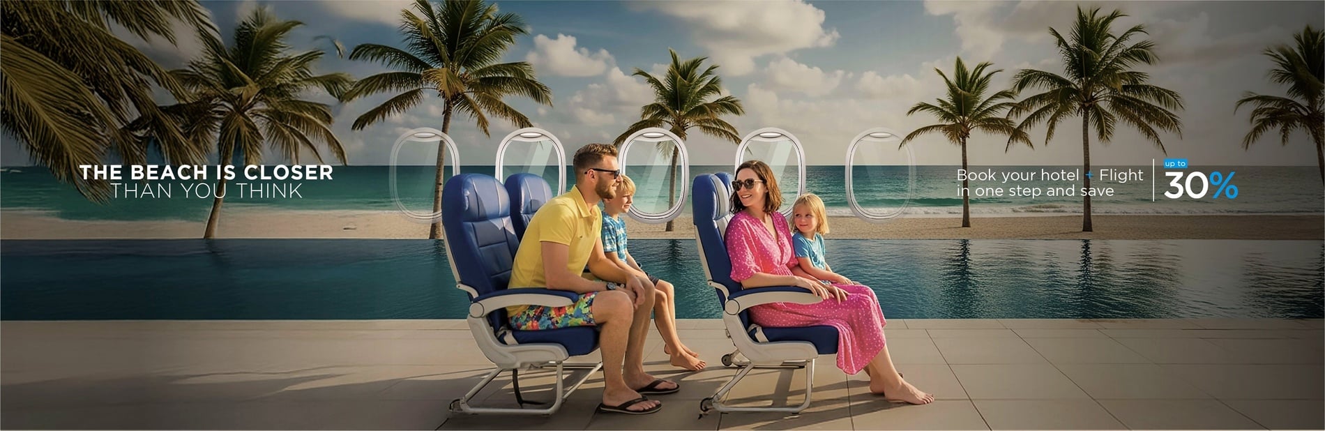 a man and woman standing on a balcony overlooking a swimming pool