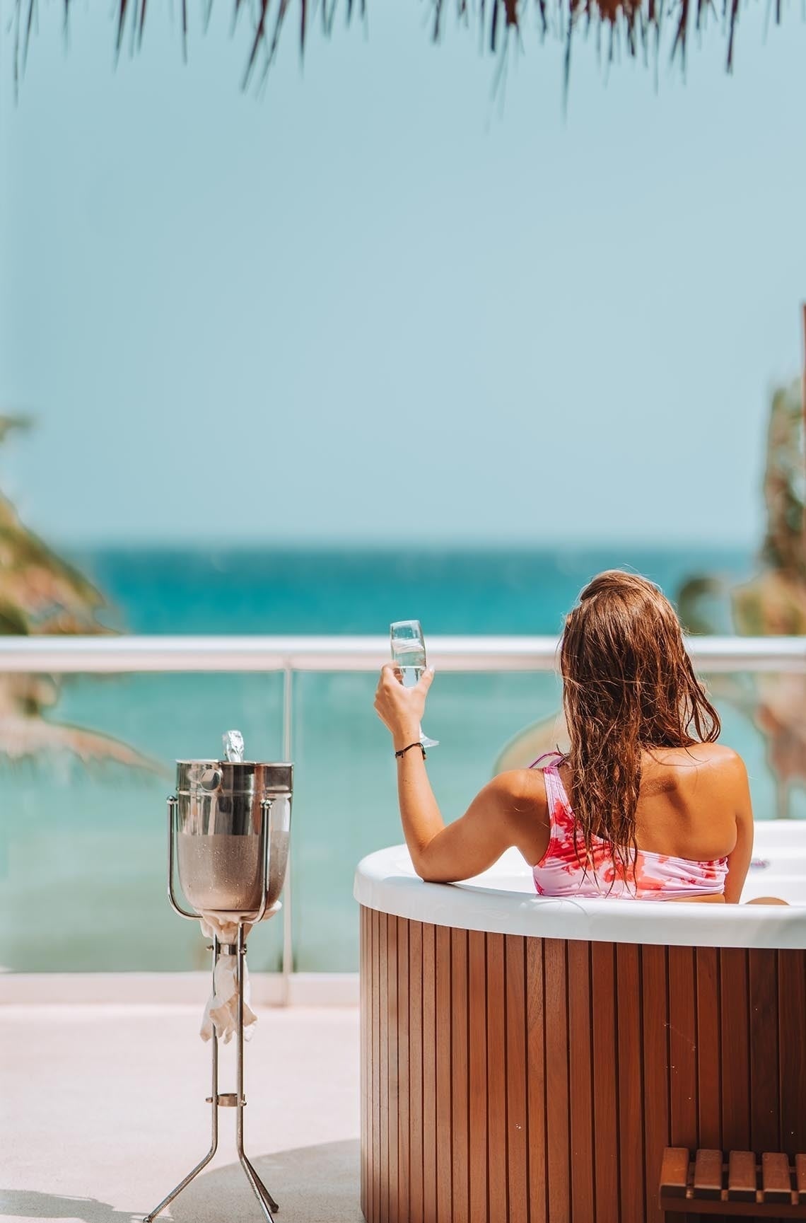 Enjoy the oceanfront private jacuzzi at The Beachfront by The Fives - Adults Only.